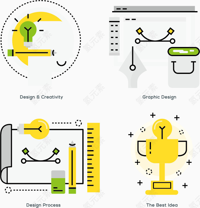 矢量创意图标