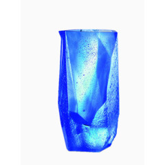 蓝色玻璃花瓶