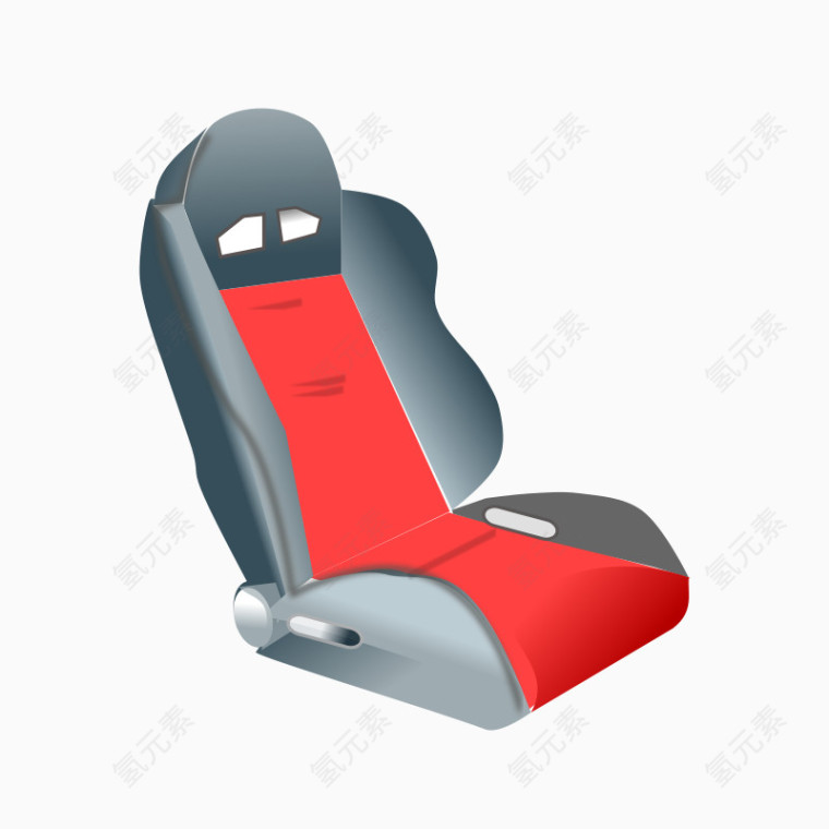 红色的卡通车座椅