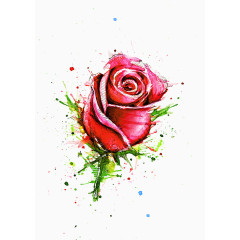 创意手绘艺术创新 玫瑰花