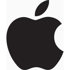 纯黑色苹果logo素材