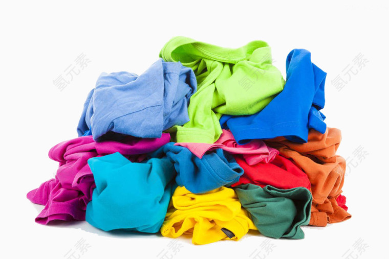 一堆彩色运动衫