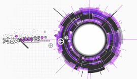 紫色科技圆环