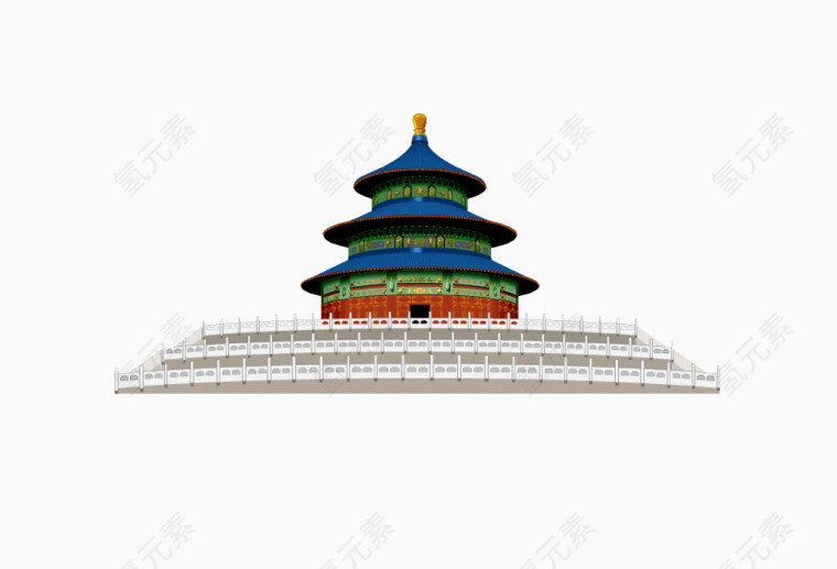 北京天坛风景图
