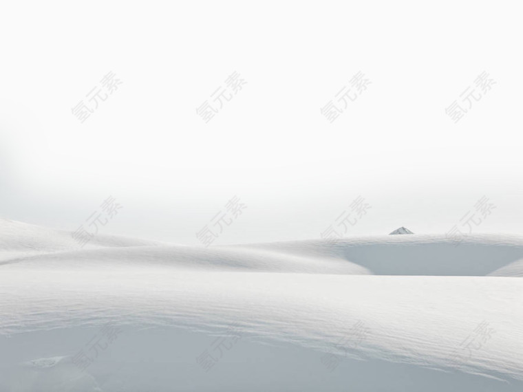 如绘画般的雪山风景