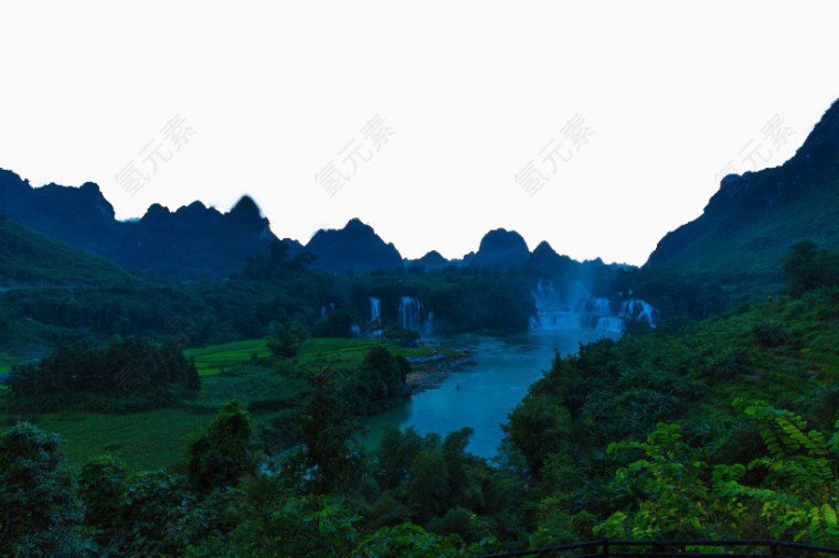 广西德天瀑布风景