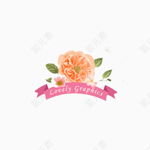 美丽花卉标签