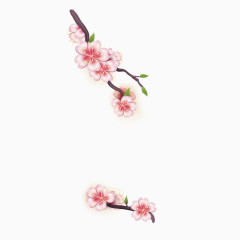 矢量日本粉色樱花