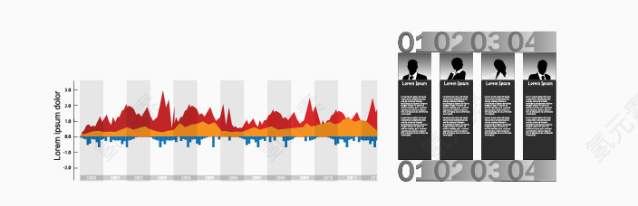 图表数据元素图片模板下载