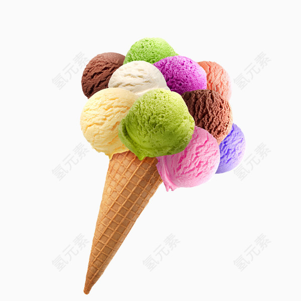 彩球冰淇淋
