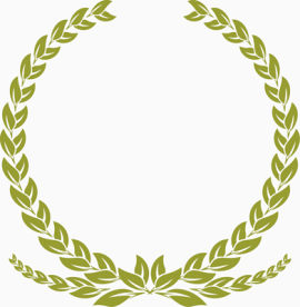 橄榄枝圆形边框素材