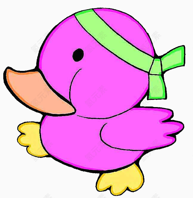 紫色小鸭