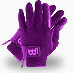 紫色皮质手套