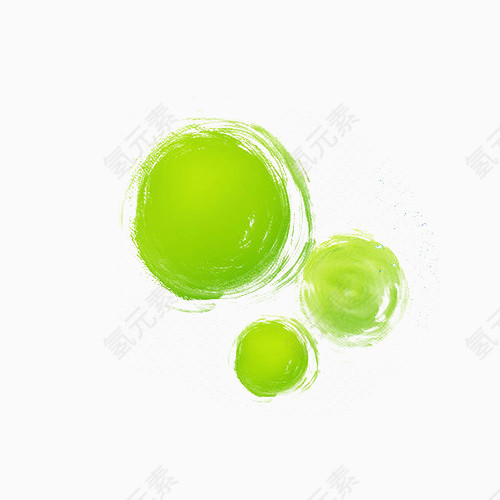 绿色漂浮绘画原料