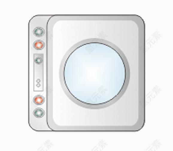 户型图彩平图线描洗衣机