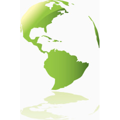 矢量绿色设计创意地球图标