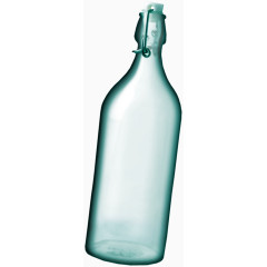 蓝色透明瓶子