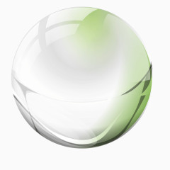 白色质感圆形水晶球