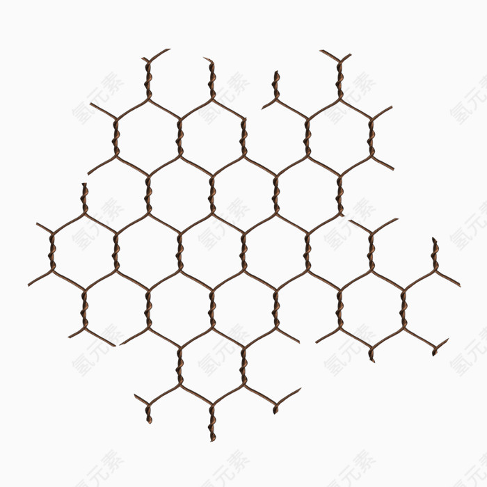 黑白六边形纹理