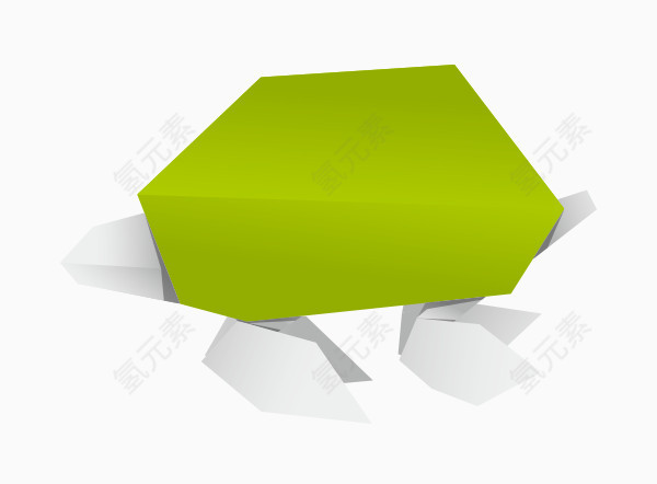 矢量折纸乌龟