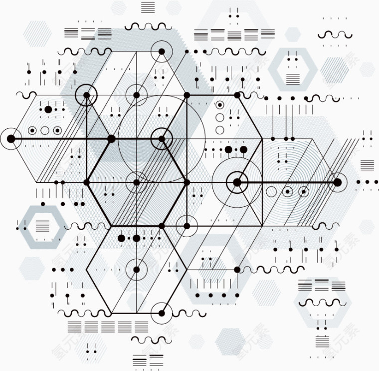 创意图纸设计矢量素材
