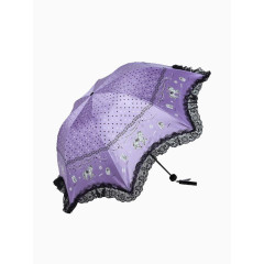 天堂伞折叠防紫外线黑胶