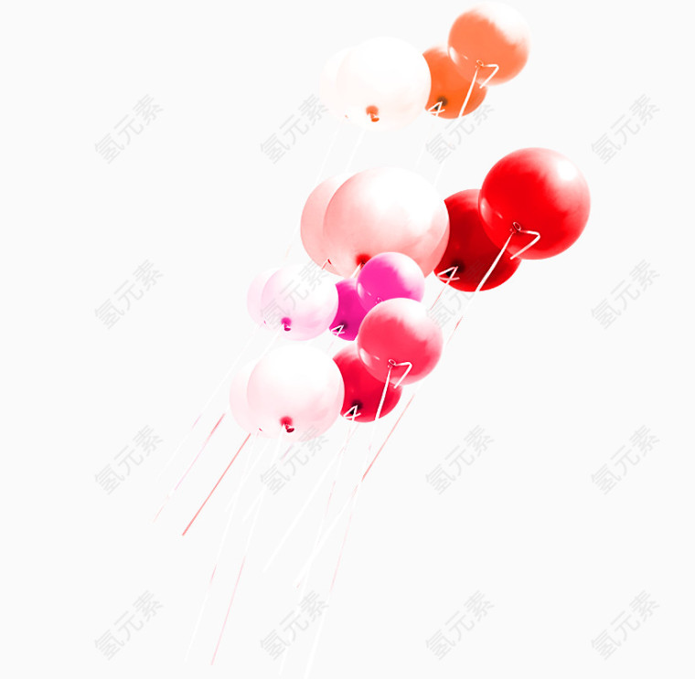 一堆气球