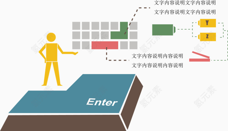 矢量键盘说明图