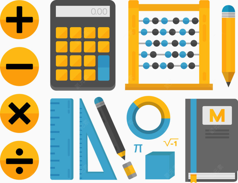 数学矢量图标下载