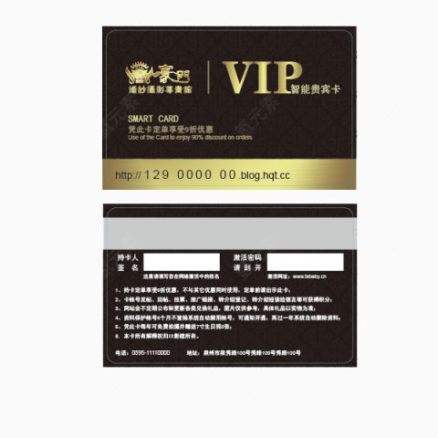 VIP卡片矢量下载