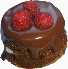 巧克力桑果蛋糕png图片