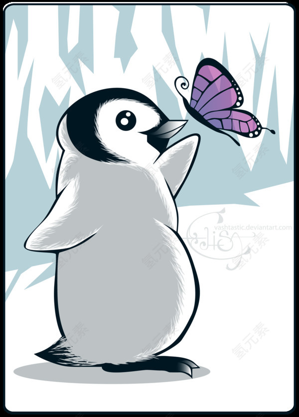 企鹅插画