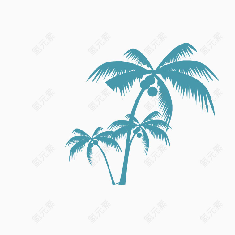 椰子树 卡通 南方