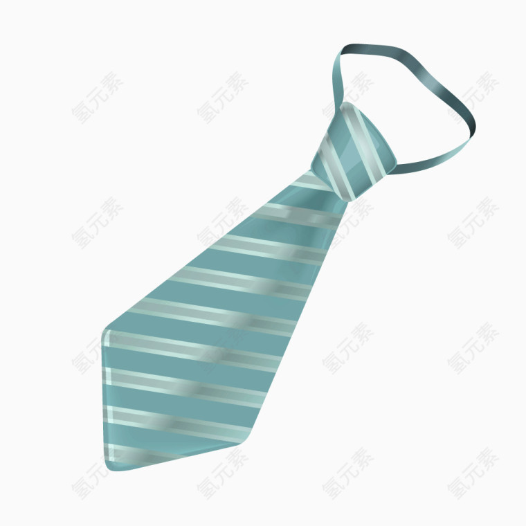 蓝色条纹领带