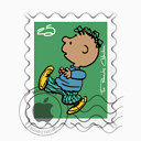 查理动漫人物邮票图标