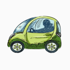 绿色 小车 环保 能源小车