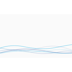 蓝色波浪曲线