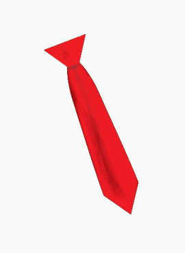 红色领带装饰