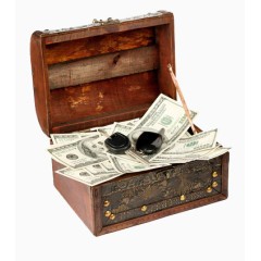 古老箱里的美元