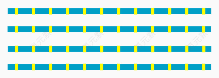 矢量分割线分隔纯色蓝黄色