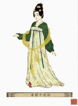 唐朝中前期女装服饰