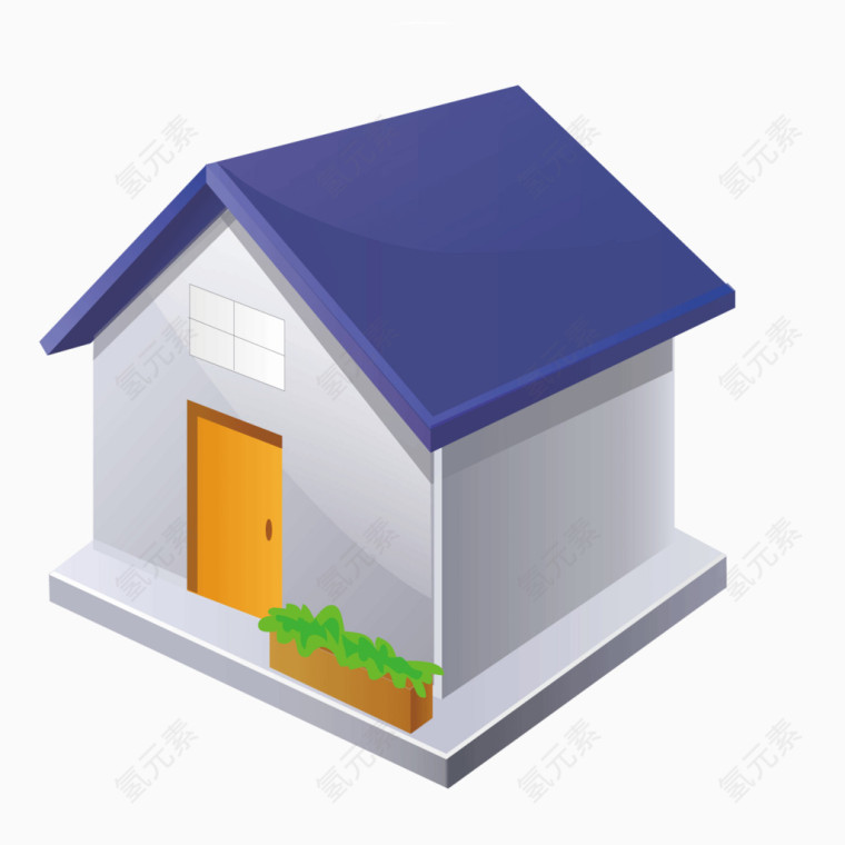 矢量立体小房子模型