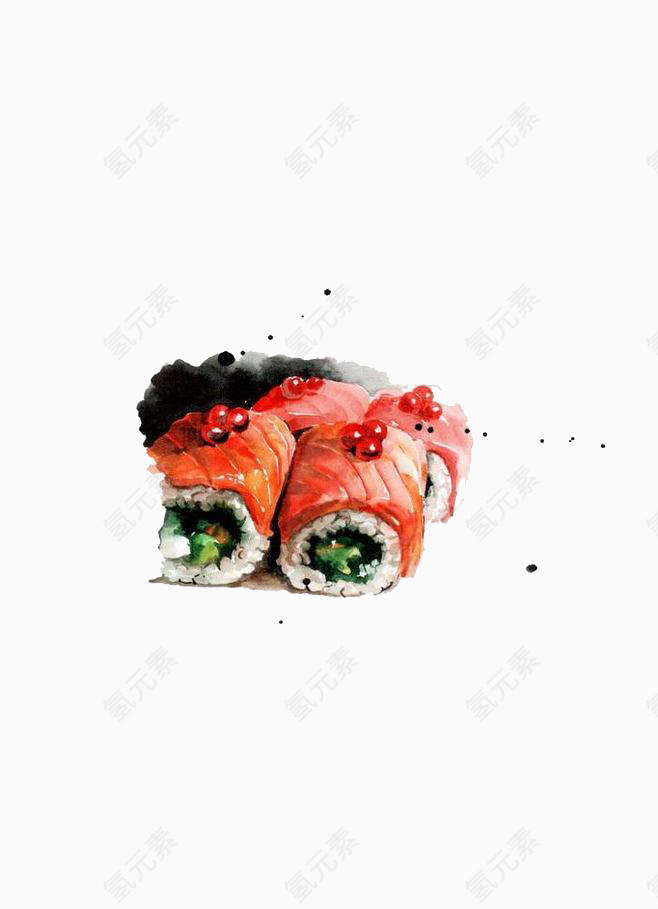 虾肉卷寿司