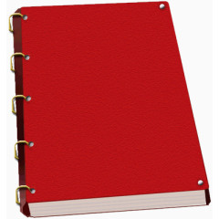 红色笔记本免抠图素材