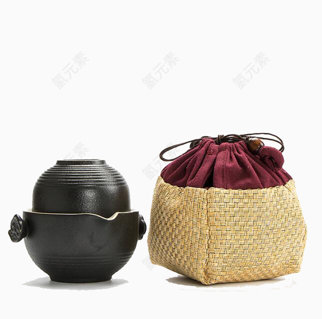 亚麻布袋旅行茶具
