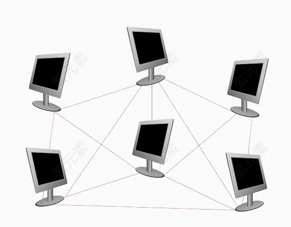 ppt放射图示