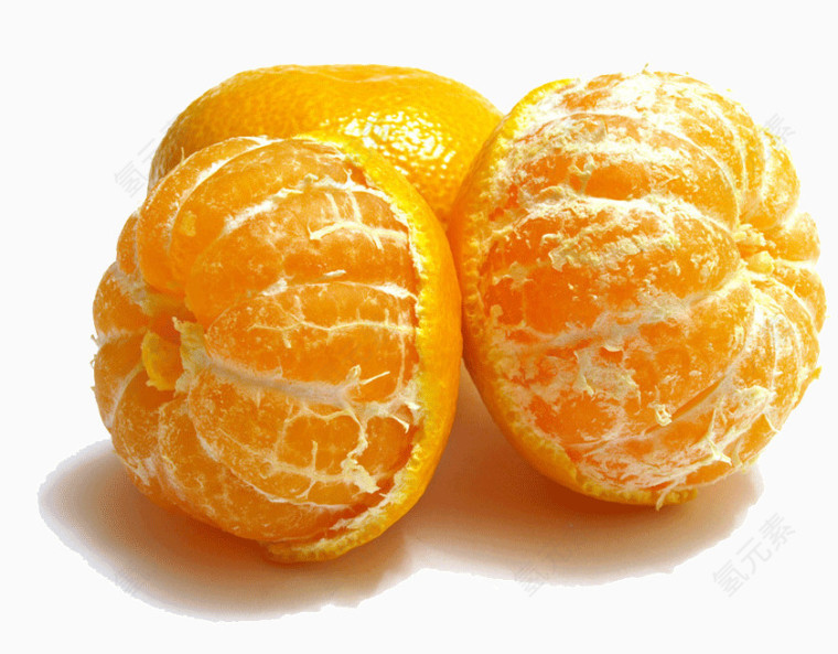 剥开皮的橘子
