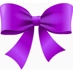 手绘紫色蝴蝶结