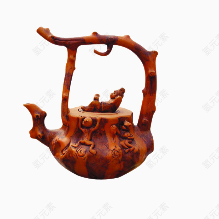 木头茶壶
