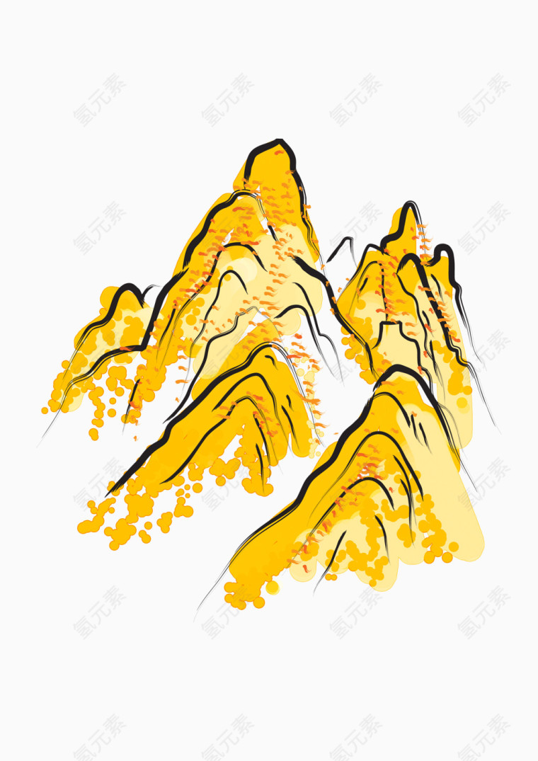 水墨高山